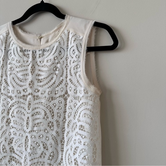 Kate Spade-Lace Front Dainty Sleeveless Blouse (Size:XS) - Picture 6 of 10